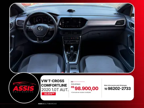 VOLKSWAGEN T-Cross 1.0 4P 200 TSI FLEX COMFORTLINE AUTOMÁTICO, Foto 9