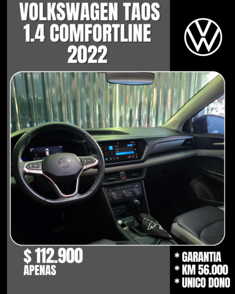 VOLKSWAGEN Taos 1.4 16V 4P FLEX 250 TSI COMFORTLINE AUTOMÁTICO, Foto 3