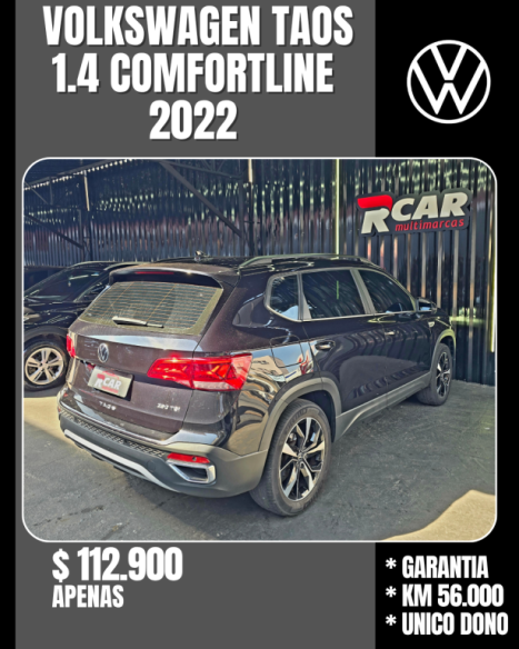 VOLKSWAGEN Taos 1.4 16V 4P FLEX 250 TSI COMFORTLINE AUTOMÁTICO, Foto 5