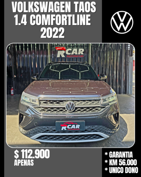 VOLKSWAGEN Taos 1.4 16V 4P FLEX 250 TSI COMFORTLINE AUTOMÁTICO, Foto 6