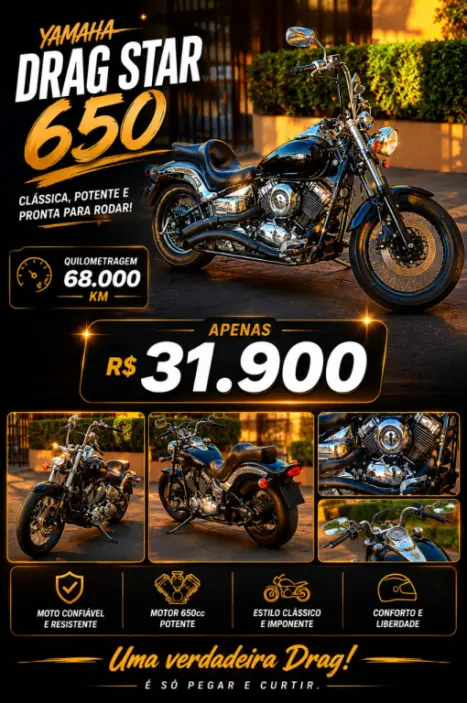 YAMAHA Drag Star 650, Foto 6