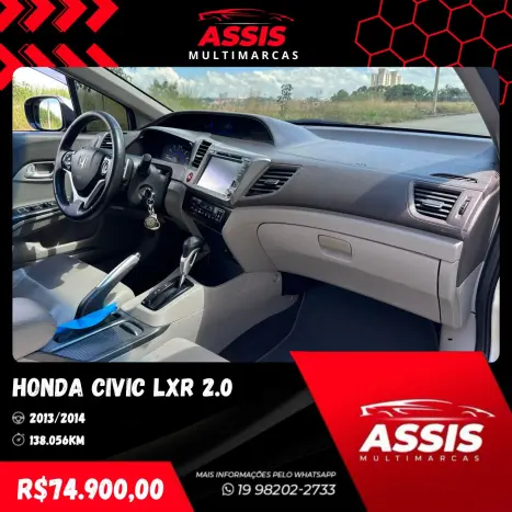 HONDA Civic 2.0 16V 4P FLEX LXR AUTOMTICO, Foto 10