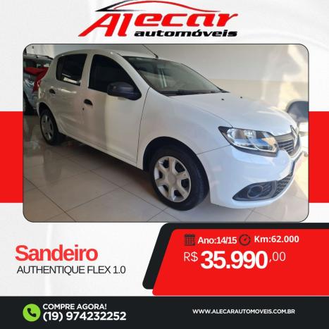 RENAULT Sandero 1.0 16V 4P FLEX AUTHENTIQUE, Foto 1