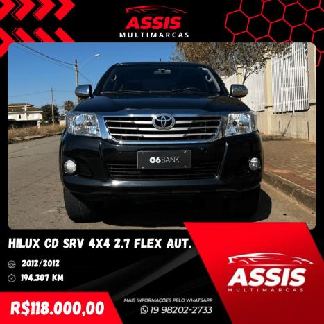 TOYOTA Hilux Caminhonete 2.7 16V 4P SRV FLEX 4X4  CABINE DUPLA AUTOMTICO, Foto 2