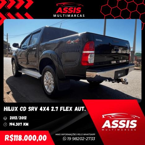 TOYOTA Hilux Caminhonete 2.7 16V 4P SRV FLEX 4X4  CABINE DUPLA AUTOMTICO, Foto 5