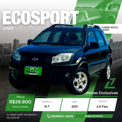 FORD Ecosport 2.0 16V 4P XLT FLEX AUTOMTICO