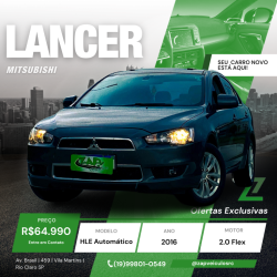 MITSUBISHI Lancer 2.0 16V 4P HLE AUTOMTICO CVT