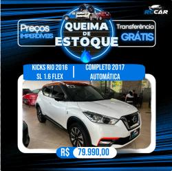 NISSAN Kicks 1.6 16V 4P FLEXSTART RIO 2016 X-TRONIC AUTOMTICO CVT