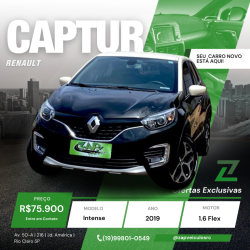 RENAULT Captur 1.6 16V 4P FLEX SCE INTENSE X-TRONIC CVT