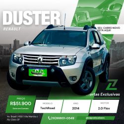 RENAULT Duster 2.0 16V 4P FLEX TECH ROAD AUTOMTICO