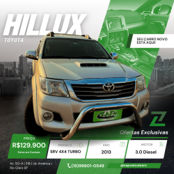 TOYOTA Hilux Caminhonete 3.0 4P 4X4 SRV TURBO DIESEL CABINE DUPLA LIMITED EDITION AUTOMTICO