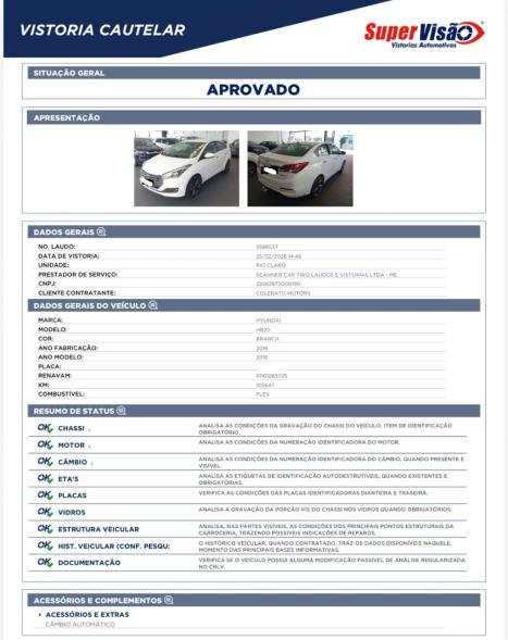 HYUNDAI HB 20 Sedan 1.6 16V 4P FLEX PREMIUM AUTOM�TICO, Foto 13