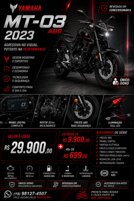 YAMAHA MT-03 300 ABS, Foto 1
