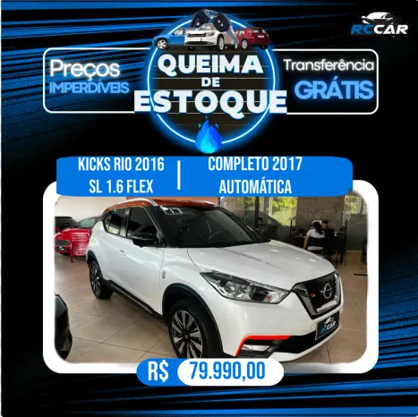 NISSAN Kicks 1.6 16V 4P FLEXSTART RIO 2016 X-TRONIC AUTOMTICO CVT, Foto 1