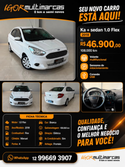 FORD Ka + Sedan 1.0 12V 4P TI-VCT SE FLEX
