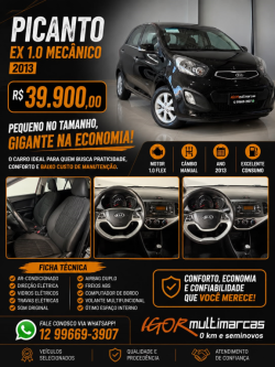 KIA Picanto 1.0 12V 4P EX