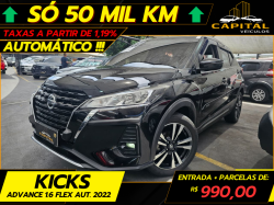 NISSAN Kicks 1.6 16V 4P FLEXSTART ADVANCE XTRONIC AUTOMTICO CVT