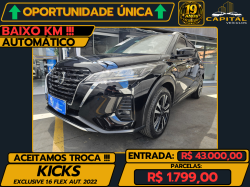 NISSAN Kicks 1.6 16V 4P FLEXSTART EXCLUSIVE XTRONIC AUTOM�TICO CVT