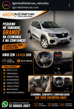 RENAULT Kwid 1.0 12V 4P SCE FLEX ZEN