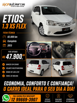 TOYOTA Etios Hatch 1.3 16V 4P FLEX XS
