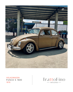 VOLKSWAGEN Fusca 1600 SRIE OURO