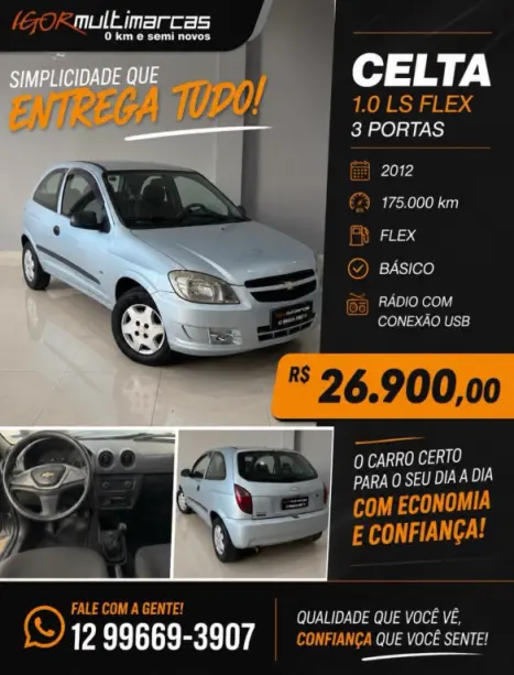 CHEVROLET Celta 1.0 4P LS FLEX, Foto 2