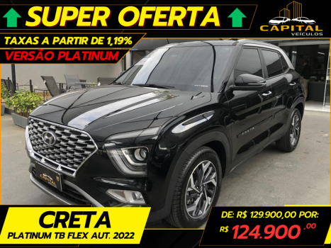 HYUNDAI Creta 1.0 12V 4P FLEX TGDI TURBO PLATINUM AUTOMÁTICO, Foto 1 HYUNDAI Creta 1.0 12V 4P FLEX TGDI TURBO PLATINUM AUTOMÁTICO, Foto 1