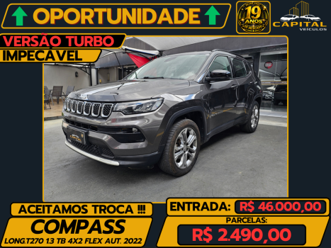 JEEP Compass 1.3 16V 4P FLEX LONGITUDE T270 TURBO AUTOM�TICO, Foto 1