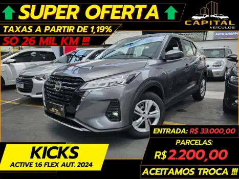 NISSAN Kicks 1.6 16V 4P FLEX ACTIVE X-TRONIC AUTOM�TICO CVT, Foto 1