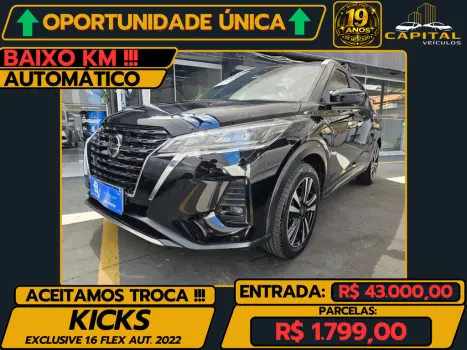 NISSAN Kicks 1.6 16V 4P FLEXSTART EXCLUSIVE XTRONIC AUTOM�TICO CVT, Foto 1