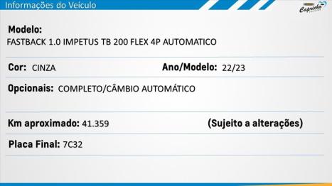 FIAT Fastback 1.0 12V 4P FLEX IMPETUS 200 TURBO AUTOMTICO CVT, Foto 17
