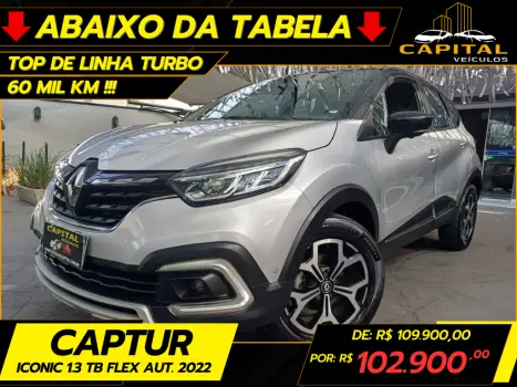 RENAULT Captur 1.3 16V 4P FLEX TCE ICONIC TURBO X-TRONIC AUTOMTICO CVT, Foto 1