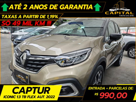 RENAULT Captur 1.3 16V 4P FLEX TCE ICONIC TURBO X-TRONIC AUTOMTICO CVT, Foto 1