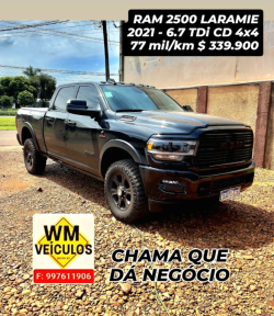 DODGE Ram 6.7 I6 24V 4P 2500 LARAMIE 4X4 TURBODIESEL  AUTOMTICO CABINE DUPLA