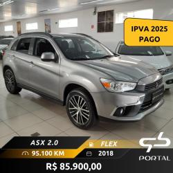 MITSUBISHI ASX 2.0 16V 4P FLEX GLS AUTOMÁTICO CVT