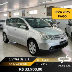 NISSAN Livina 1.8 16V 4P SL FLEX AUTOMTICO