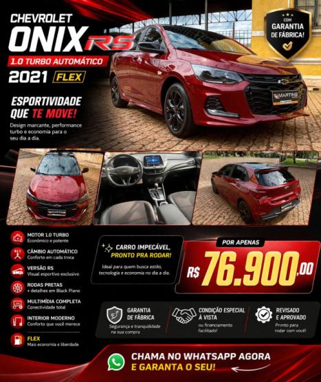 CHEVROLET Onix Hatch 1.0 12V 4P FLEX RS TURBO AUTOM�TICO, Foto 1