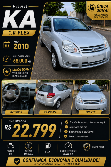 FORD Ka Hatch 1.0 FLEX, Foto 1