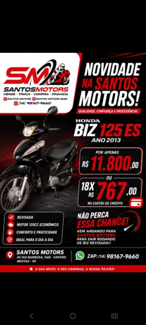 HONDA Biz 125 ES, Foto 1