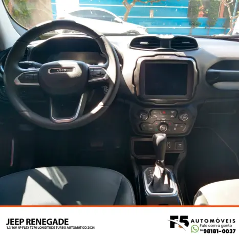 JEEP Renegade 1.3 16V 4P FLEX T270 LONGITUDE TURBO AUTOMTICO, Foto 8