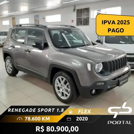 JEEP Renegade 1.8 16V 4P FLEX SPORT AUTOMÁTICO, Foto 1 JEEP Renegade 1.8 16V 4P FLEX SPORT AUTOMÁTICO, Foto 1