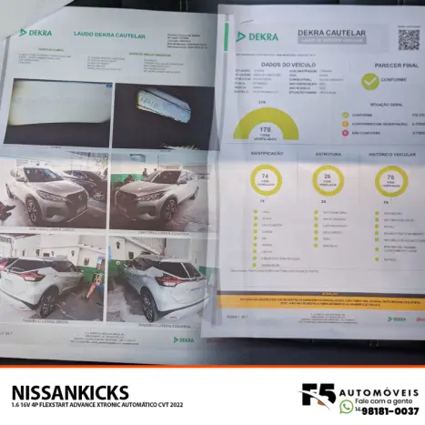 NISSAN Kicks 1.6 16V 4P FLEXSTART ADVANCE XTRONIC AUTOMTICO CVT, Foto 11