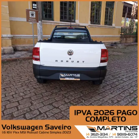 VOLKSWAGEN Saveiro 1.6 16V FLEX MSI ROBUST CABINE SIMPLES, Foto 8