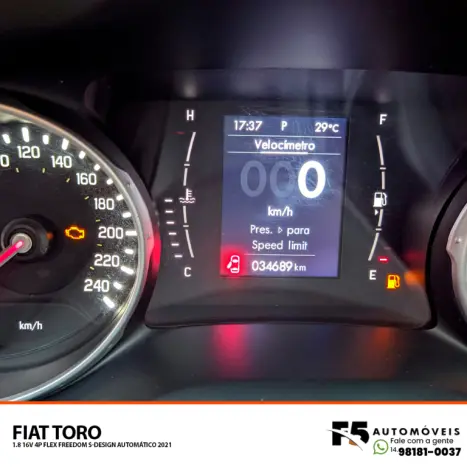 FIAT Toro 1.8 16V 4P FLEX FREEDOM S-DESIGN AUTOMTICO, Foto 11