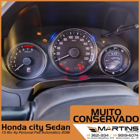 HONDA City Sedan 1.5 16V 4P PERSONAL FLEX AUTOMTICO, Foto 8