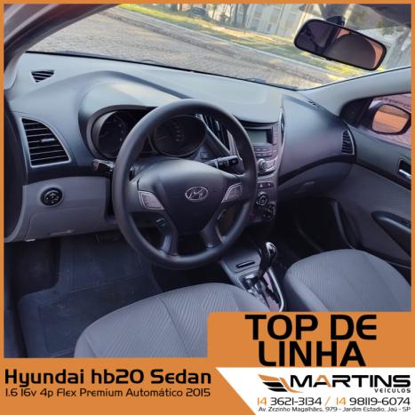 HYUNDAI HB 20 Sedan 1.6 16V 4P FLEX PREMIUM AUTOMTICO, Foto 2
