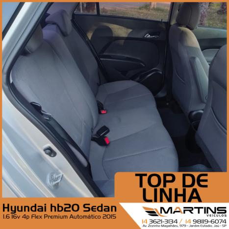 HYUNDAI HB 20 Sedan 1.6 16V 4P FLEX PREMIUM AUTOMTICO, Foto 4