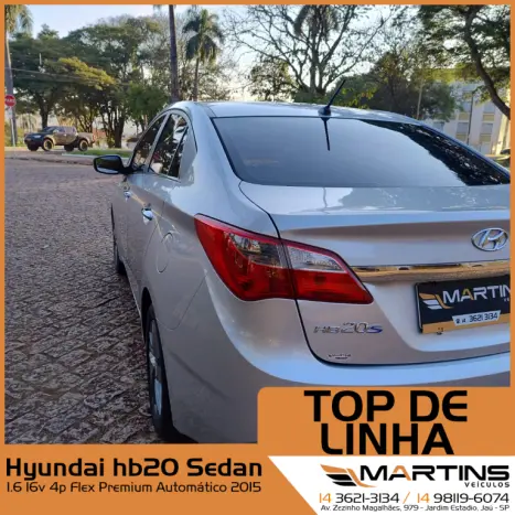 HYUNDAI HB 20 Sedan 1.6 16V 4P FLEX PREMIUM AUTOMTICO, Foto 6