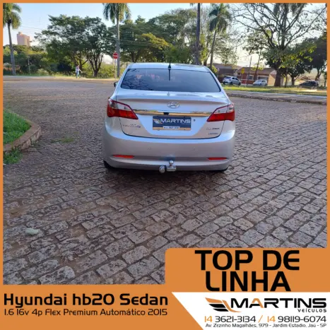 HYUNDAI HB 20 Sedan 1.6 16V 4P FLEX PREMIUM AUTOMTICO, Foto 9