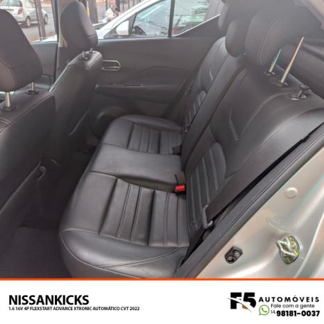 NISSAN Kicks 1.6 16V 4P FLEXSTART ADVANCE XTRONIC AUTOMTICO CVT, Foto 9